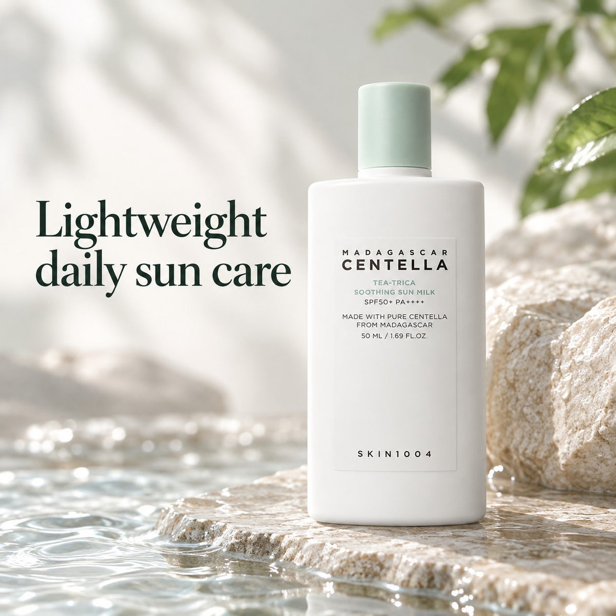 SKIN1004 - lait solaire apaisant Tea-Trica FPS 50+ PA++++, 50ml