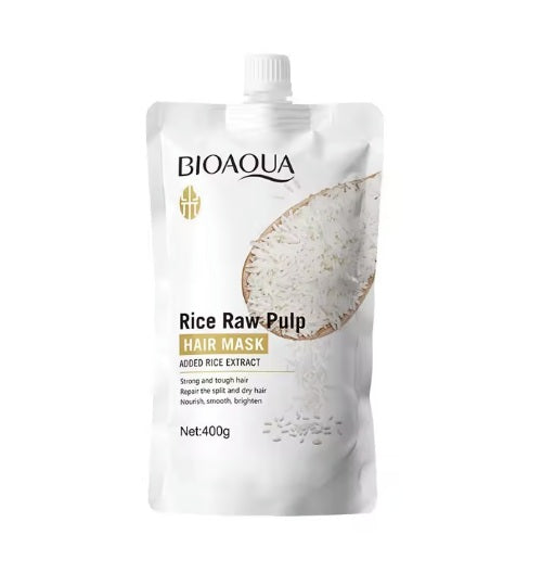 Bioaqua - masque capillaire magique 5 secondes à la pulpe de riz crue