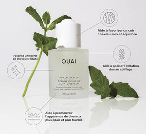 OUAI - sérum capillaire équilibrant à l'extrait de trèfle rouge, au ginseng sibérien 60ml
