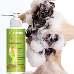 Yuitikue - shampoing à la kératine 10 en 1 avec formule de biotine et d'huile de jojoba