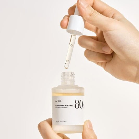 Anua - heartleaf 80 Ampoule apaisante sérum hydratant 80% 30ml - Rosalinaboutique