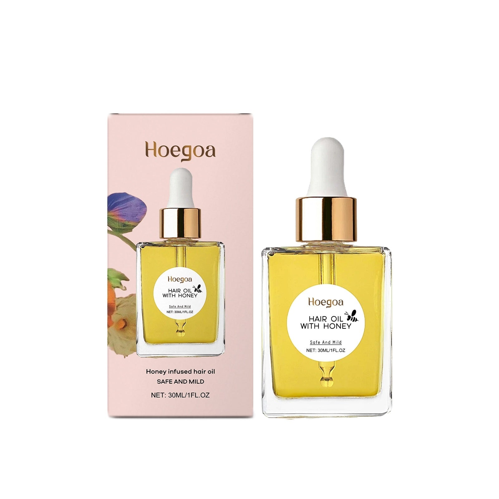 Hoegoa - huile capillaire nourrisante au miel 30ml - Rosalinaboutique