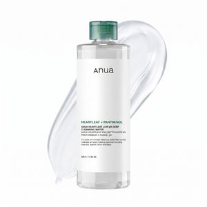 Anua - eau nettoyante profonde à pH bas Heartleaf, 500g