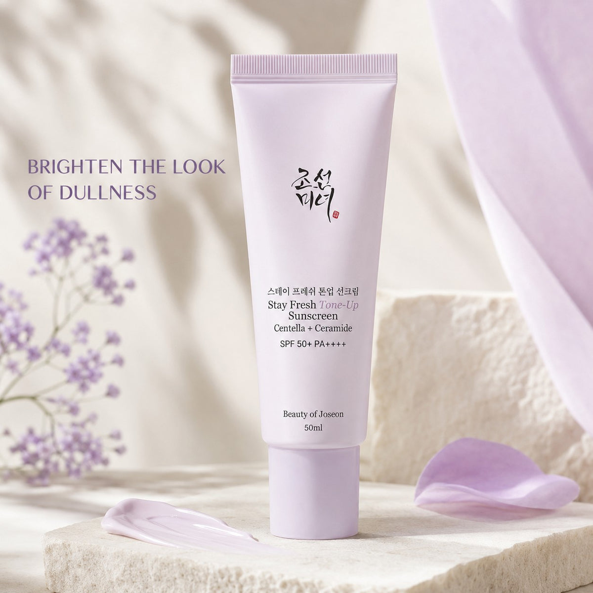 Beauty of Joseon - crème solaire Stay Fresh Tone Up centella + céramide violette, 50ml