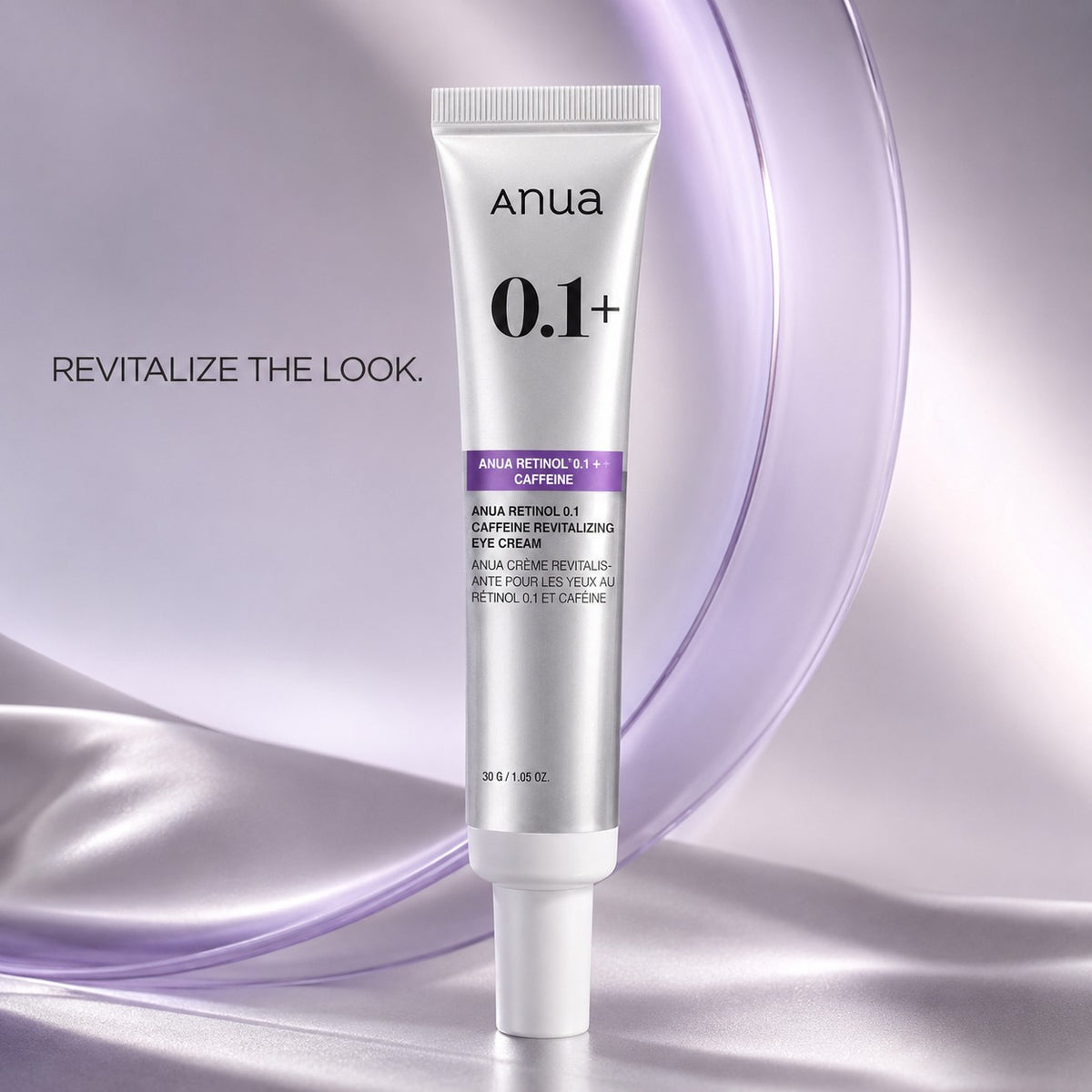 Anua - crème contour des yeux revitalisante rétinol 0,1 et caféine, 30g