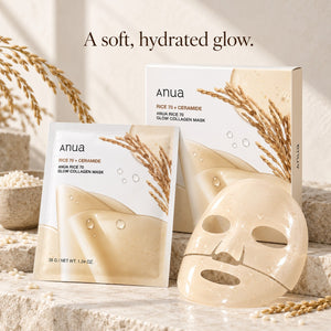 Anua - masque en tissu au riz, 4 feuilles