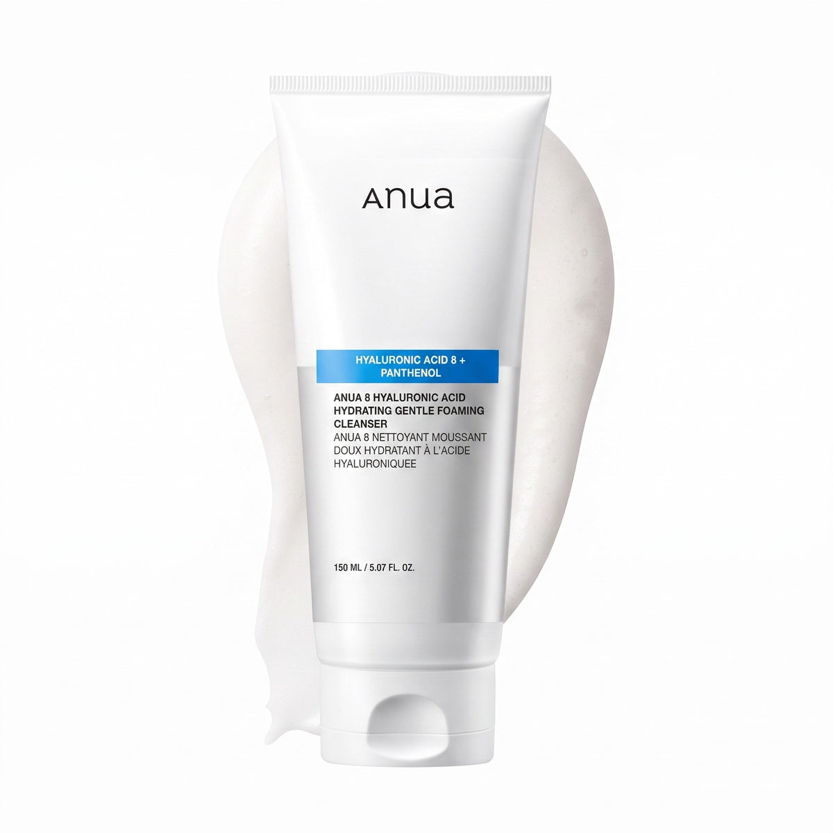 Anua - nettoyant moussant doux 8 acides hyaluroniques, 150ml