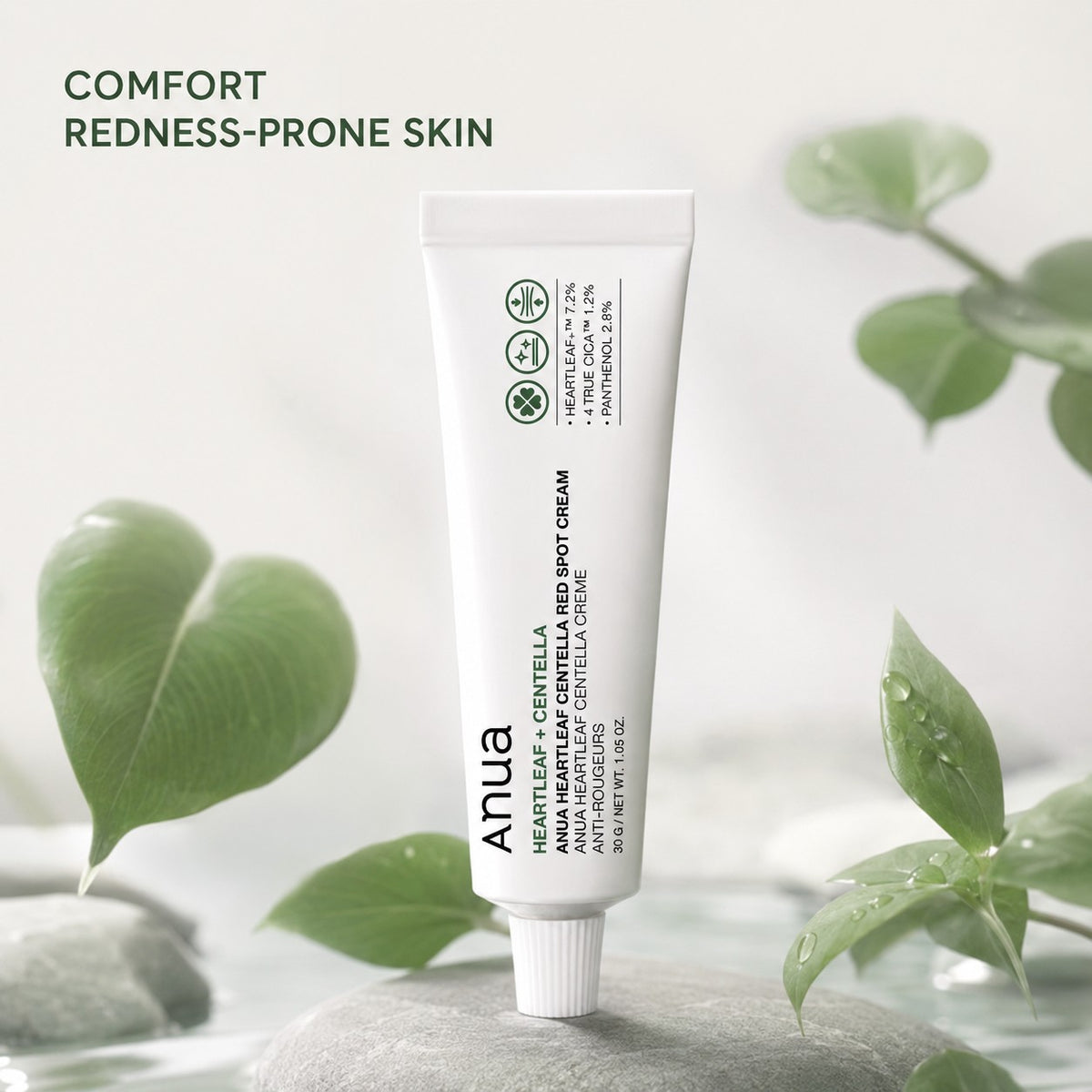 Anua - crème anti-rougeurs Heartleaf + Centella, 30g