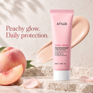 Anua - écran solaire teinté Peach Niacin UV Tone Up 01 Pêche fondante, 50ml
