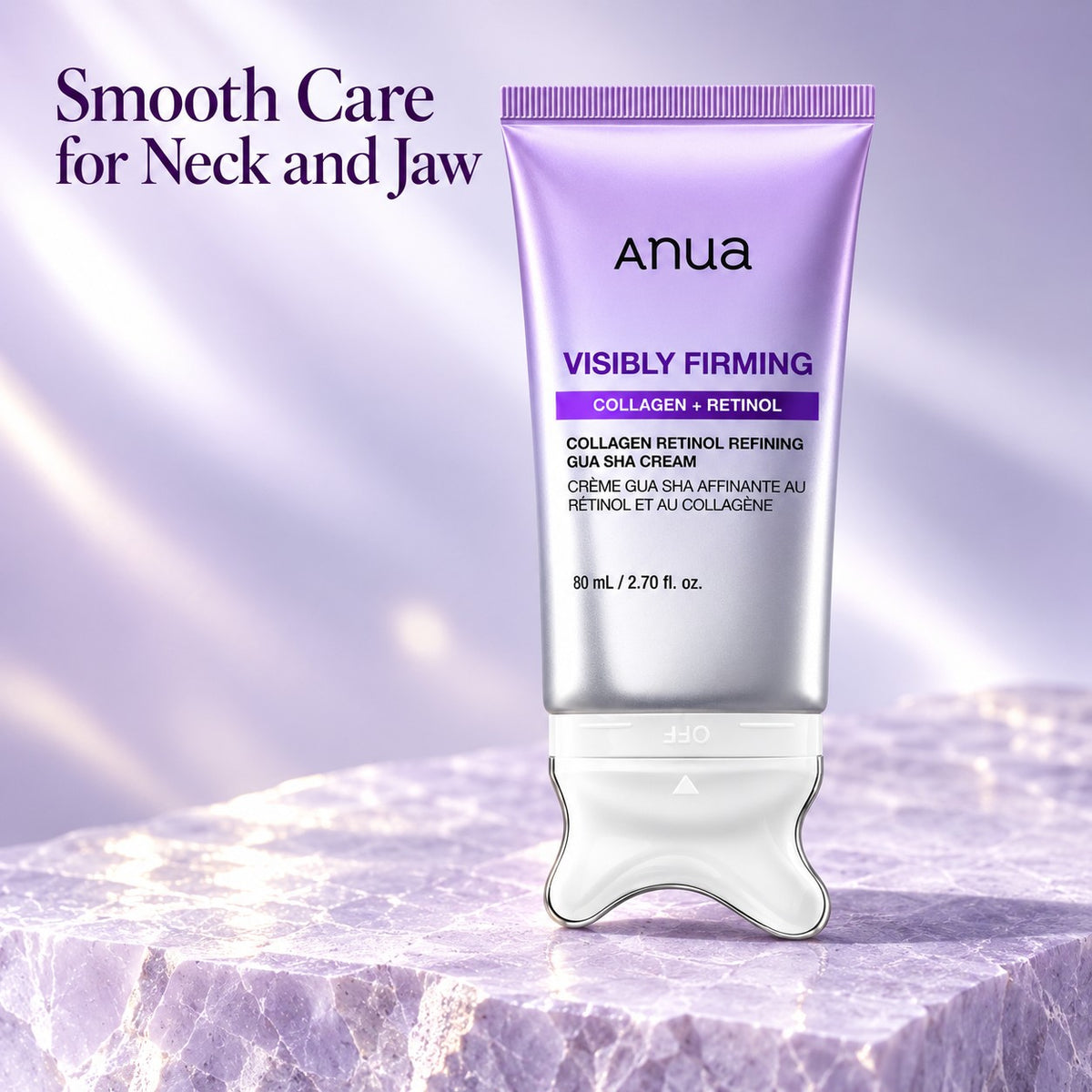 Anua - crème Gua Sha affinante collagène et rétinol, 80ml