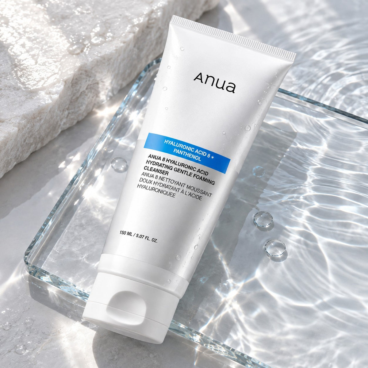 Anua - nettoyant moussant doux 8 acides hyaluroniques, 150ml