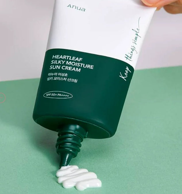 Anua - heartleaf crème solaire hydratante