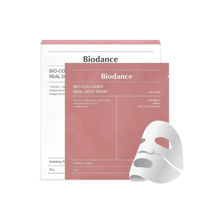 Biodance - masque Bio-Collagen real deep rose (4pièces)