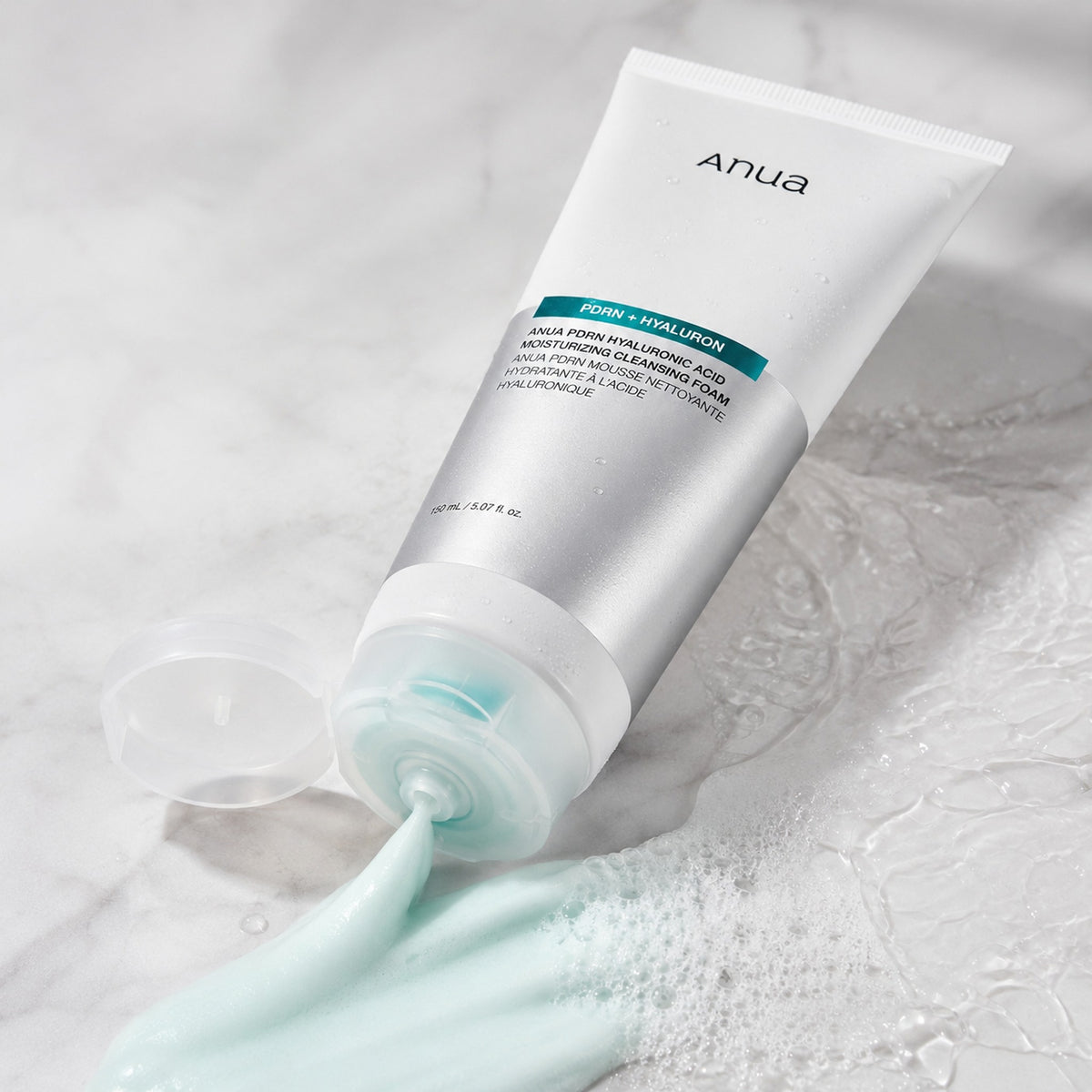 Anua - mousse nettoyante hydratante PDRN à l'acide hyaluronique, 150ml