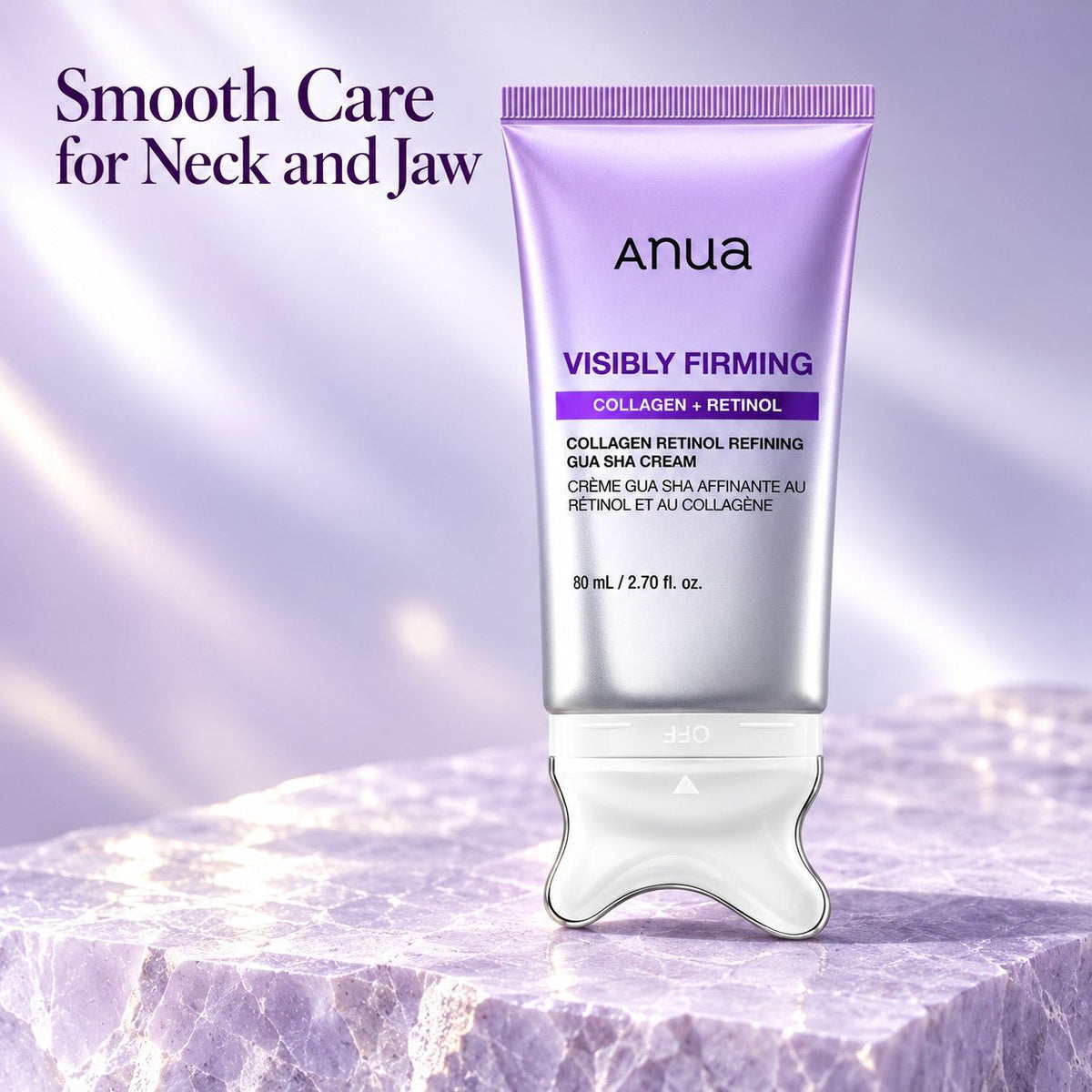 Anua - crème Gua Sha affinante collagène et rétinol, 80ml - Rosalinaboutique