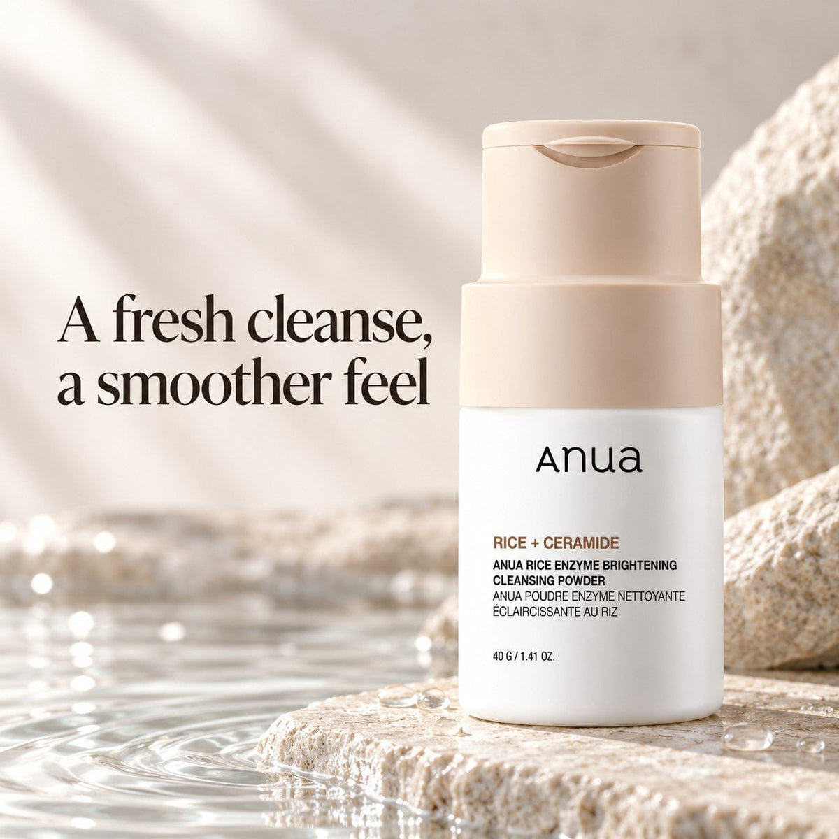 Anua - poudre nettoyante éclat aux enzymes de riz - Rosalinaboutique