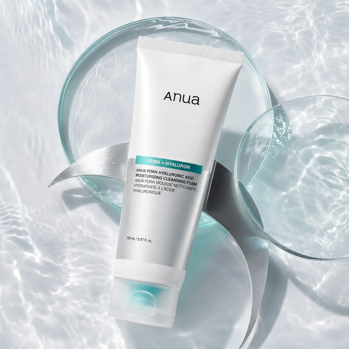 Anua - mousse nettoyante hydratante PDRN à l'acide hyaluronique, 150ml