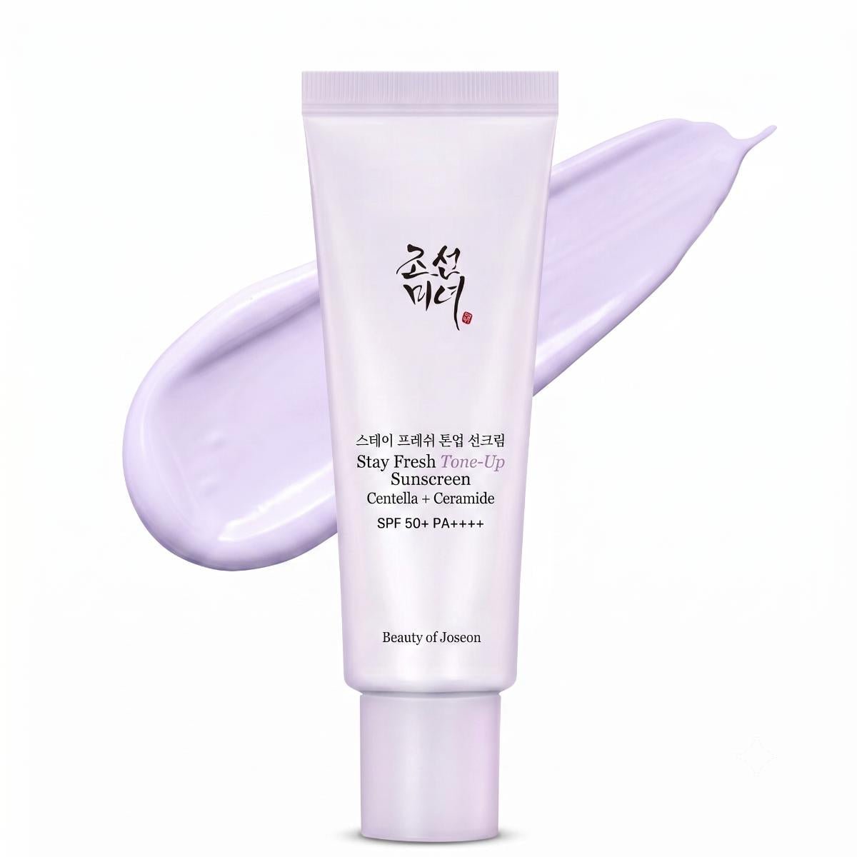 Beauty of Joseon - crème solaire Stay Fresh Tone Up centella + céramide violette, 50ml - Rosalinaboutique