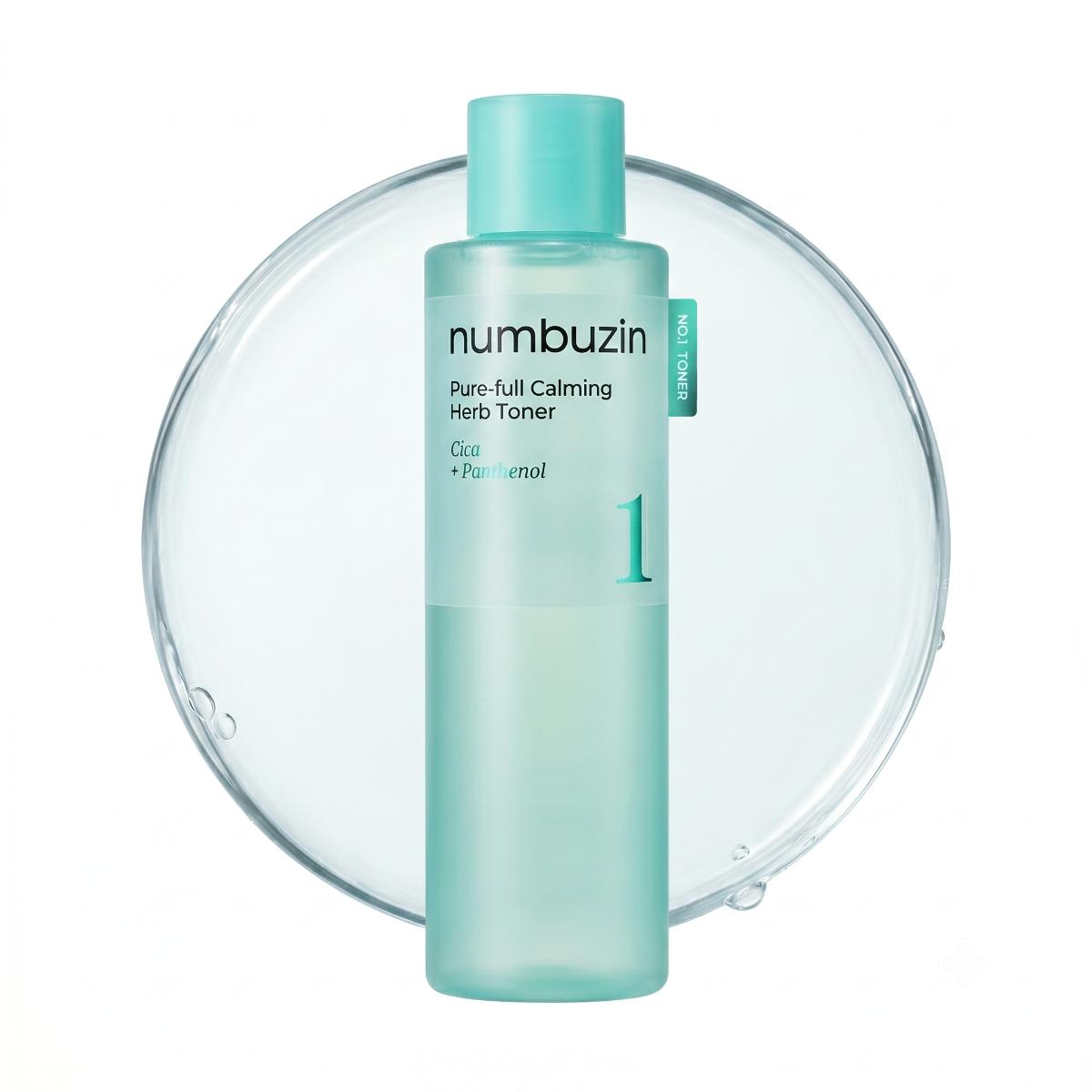 Numbuzin - No.1 Lotion tonique apaisante aux herbes Pure-full 300ml