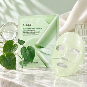 Anua - masque en tissu Heartleaf, 4 feuilles