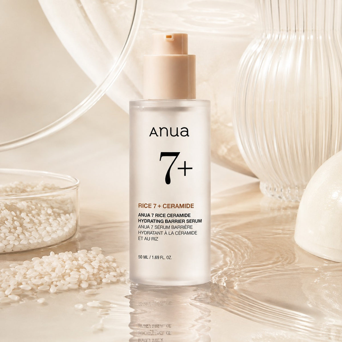 Anua - sérum barrière hydratant 7 céramides de riz, 50ml