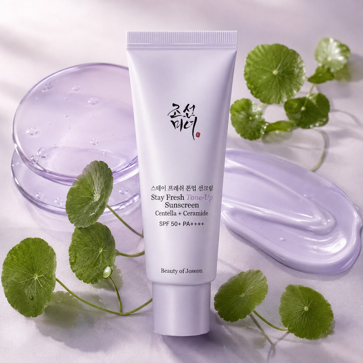 Beauty of Joseon - crème solaire Stay Fresh Tone Up centella + céramide violette, 50ml