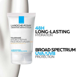 La Roche-Posay - crème hydratante visage double réparation toleriane UV - Rosalinaboutique
