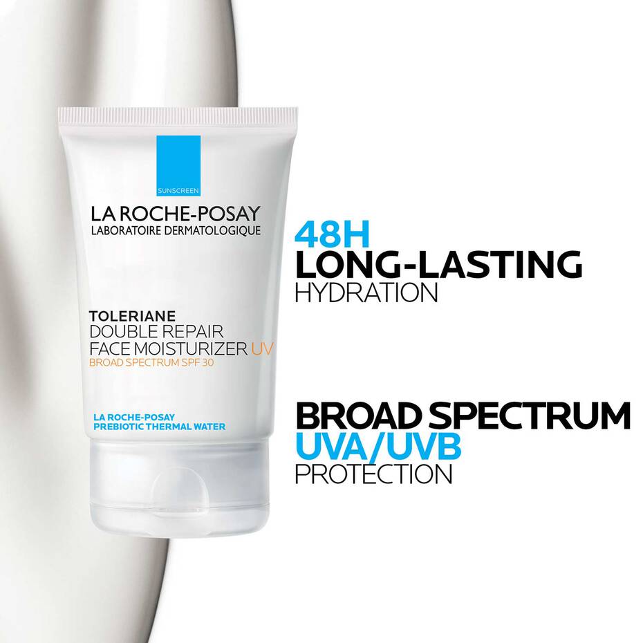 La Roche-Posay - crème hydratante visage double réparation toleriane UV - Rosalinaboutique