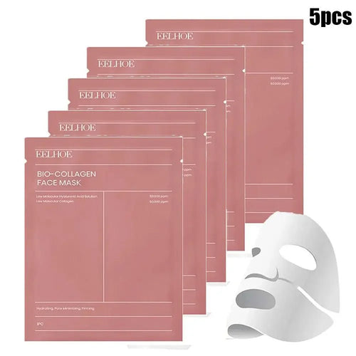 Collagen face mask for skincare, 5 pieces