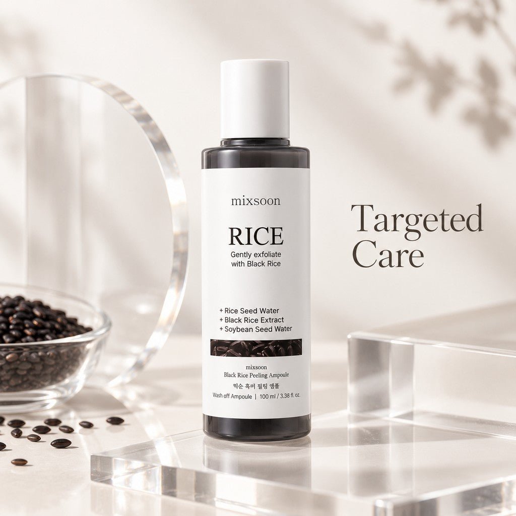 Mixsoon - ampoule exfoliante au riz noir 100ml - Rosalinaboutique