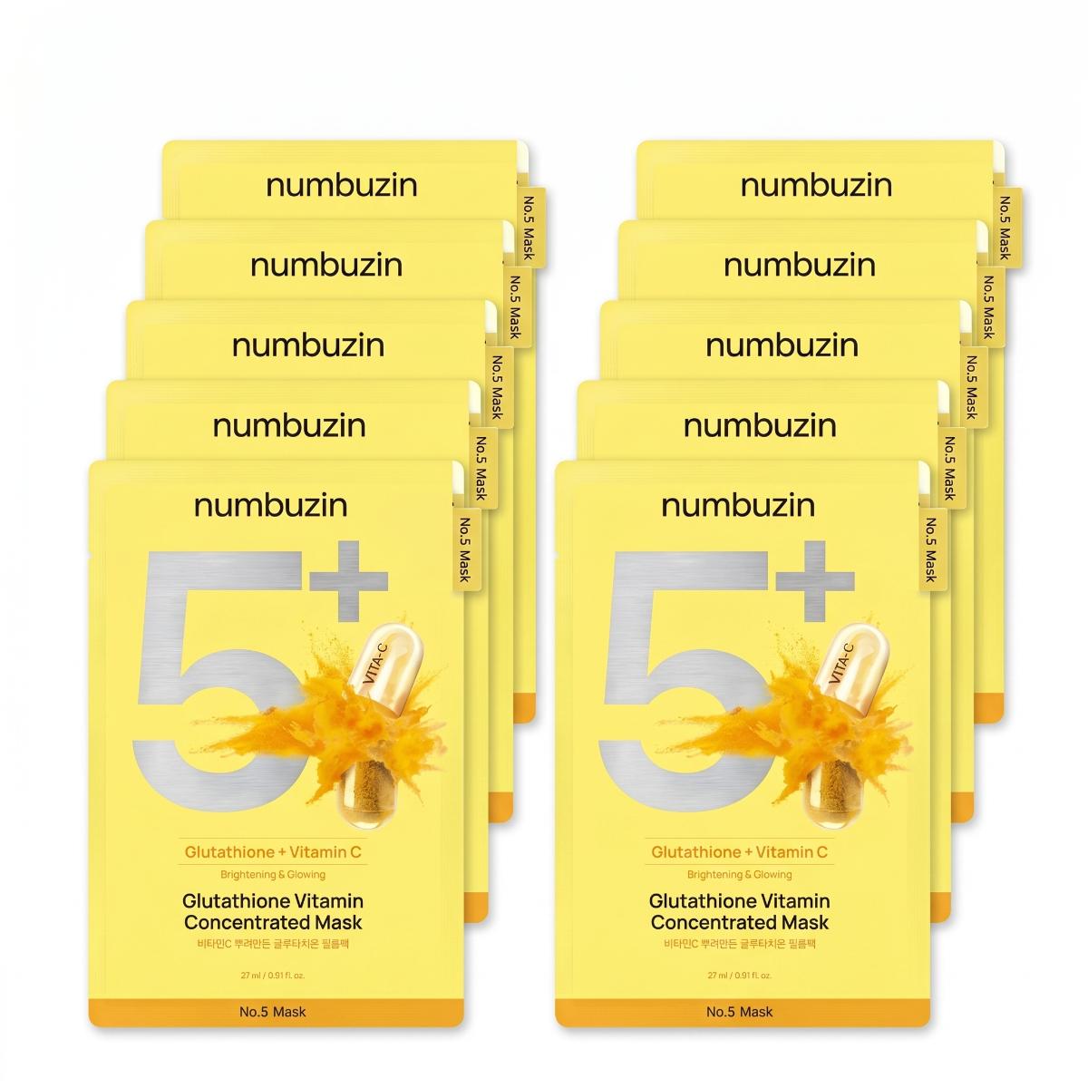 Numbuzin - No.5 masque film concentré vitaminé, 10 feuilles - Rosalinaboutique
